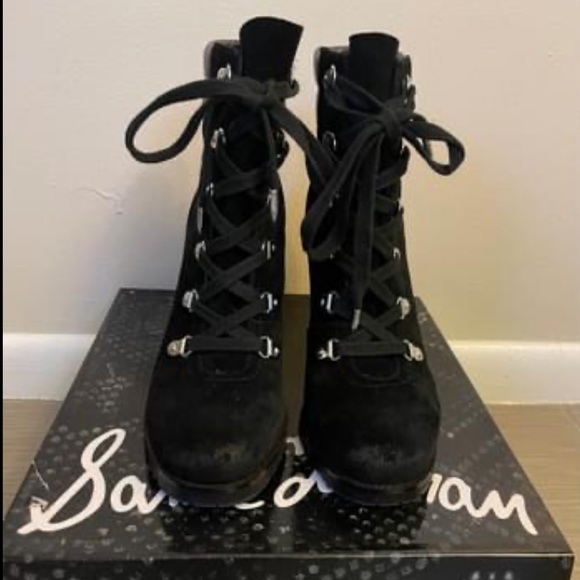 Ankle Booties - Sam Edelman Carolena Lace up Booties - Picture 1 of 4